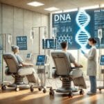 Terapia génica en medicina avanzada con pacientes en tratamiento